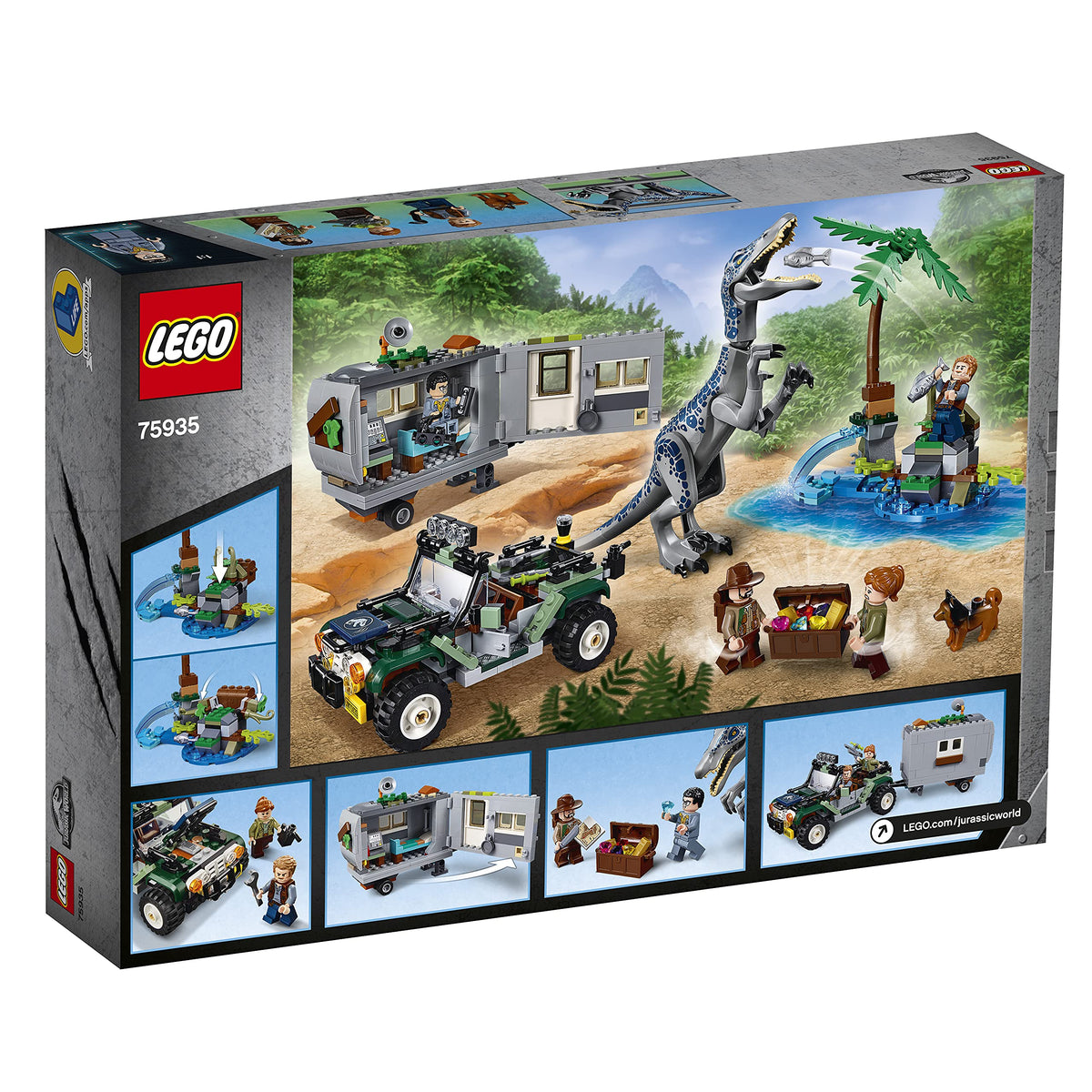 LEGO® Jurassic World™ Baryonyx Face-Off: The Treasure Hunt 75935
