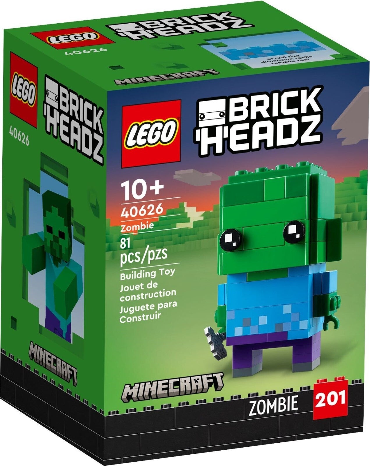 LEGO Minecraft BrickHeadz 40626 Zombie