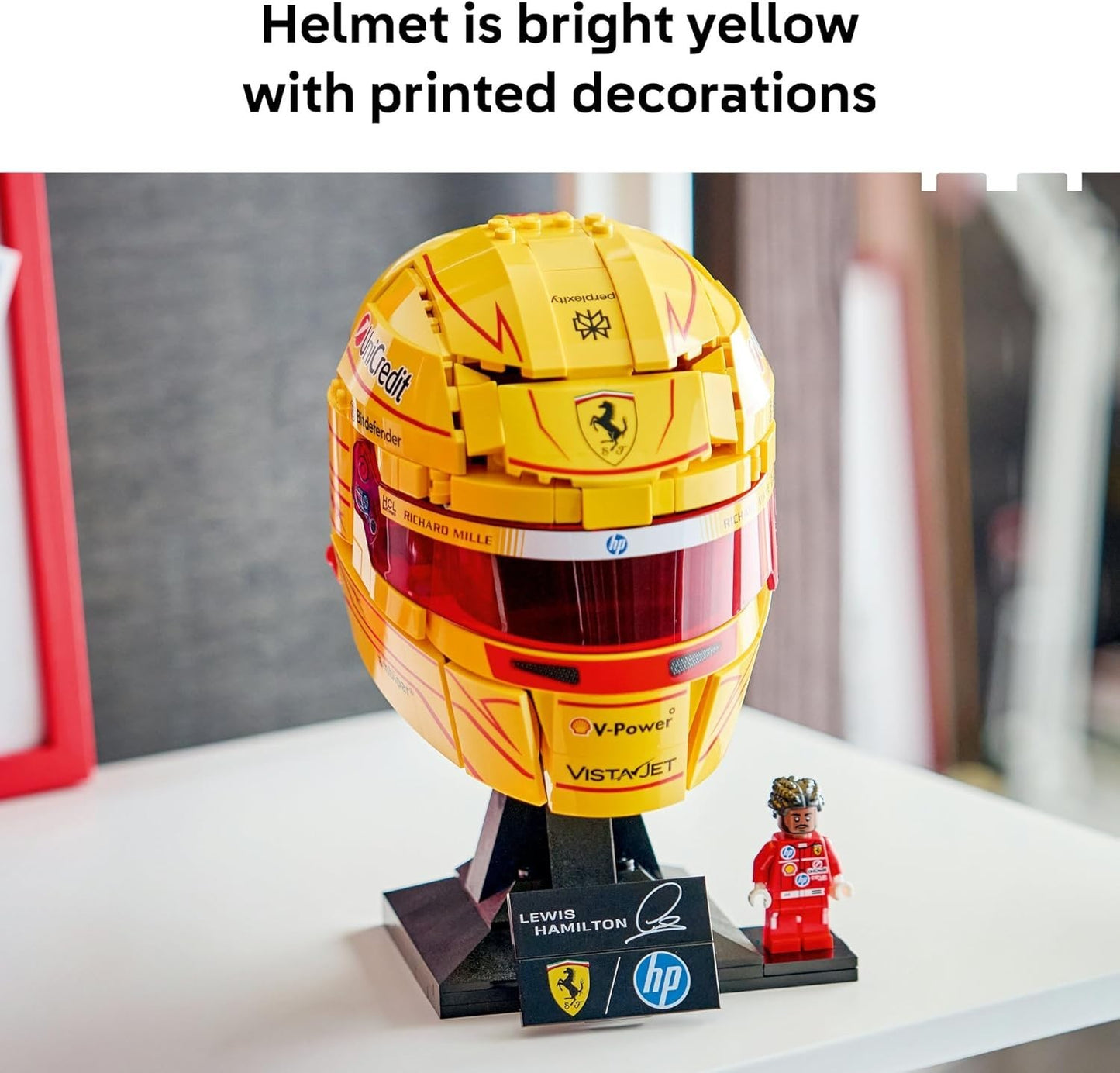 LEGO  Editions Scuderia Ferrari HP Lewis Hamilton Helmet 43022 F1  Merch Sports