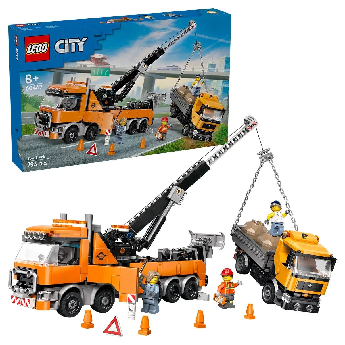 LEGO City Heavy Duty Recovery Tow Truck with Crane 60467