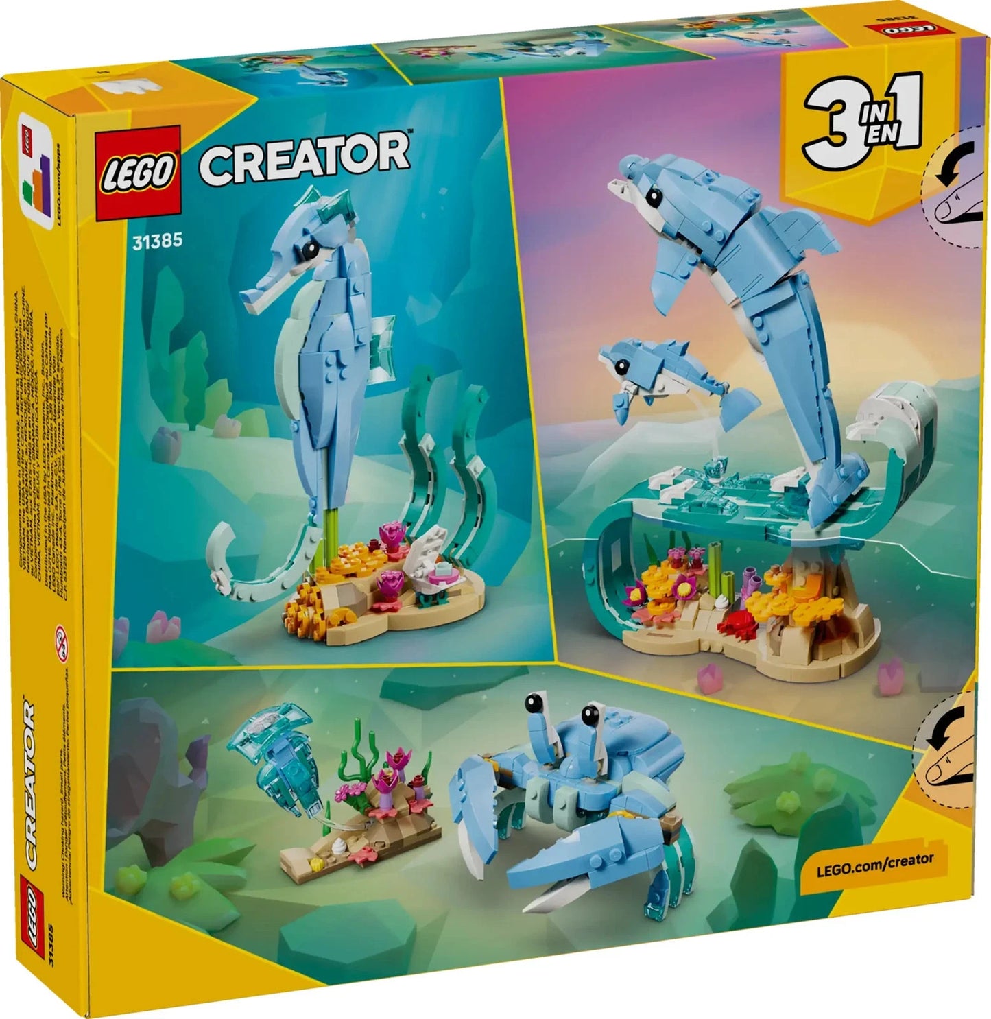 LEGO Creator: Sea Animals: Beautiful Dolphins 31385