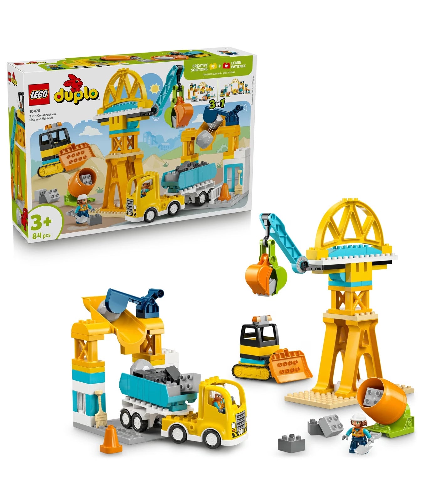 LEGO DUPLO Town 3 in 1 Construction Site and Vehicles 10476