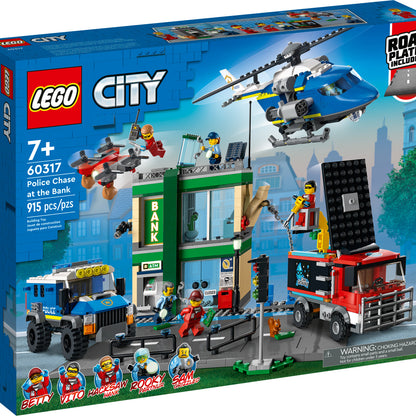 Lego City  60317 Police Chase at The Bank with Helicopter