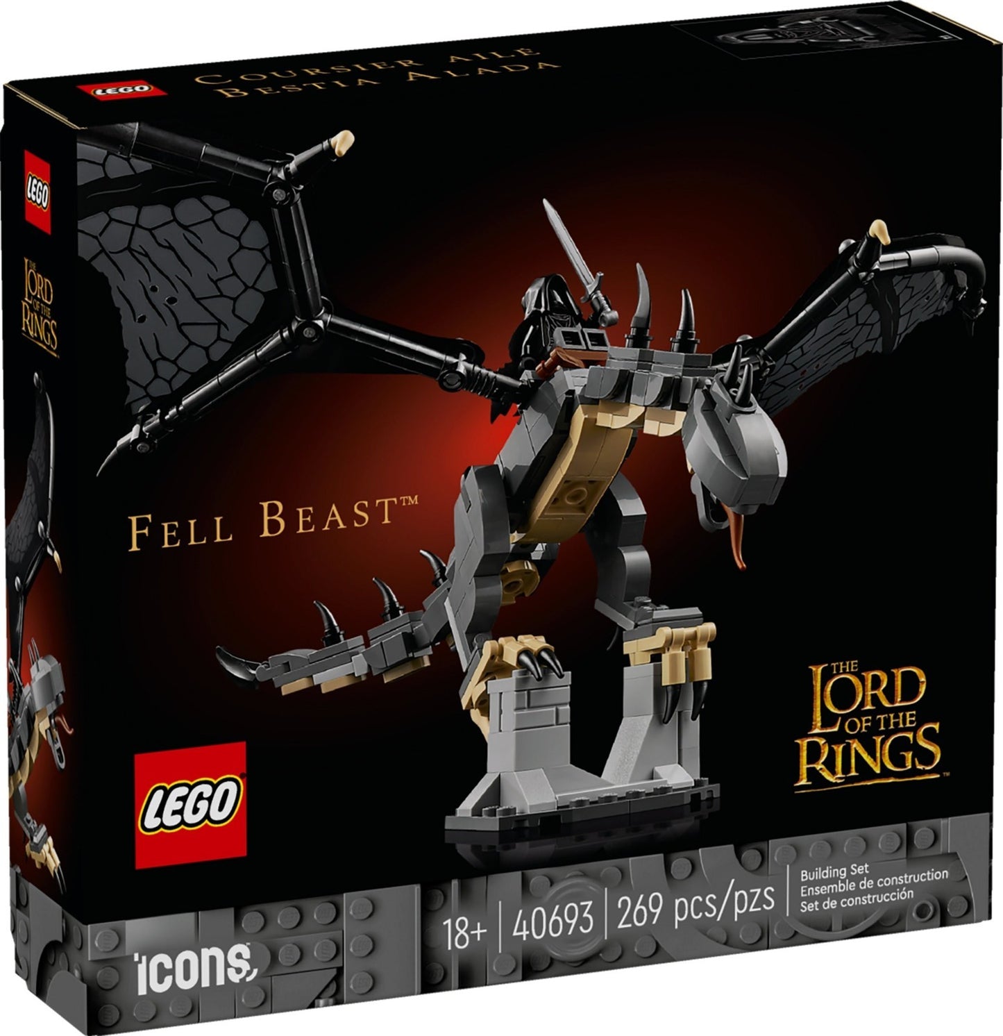 LEGO 40693 ICONS The Lord of the Rings Fell Beast