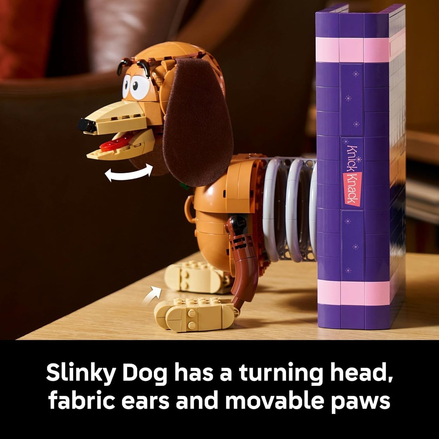 LEGO® ǀ Disney and Pixar Toy Story Slinky Dog Bookends 43301 Cute Dachshund