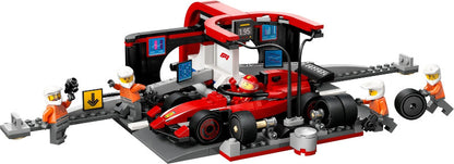 LEGO City F1 Pit Stop & Pit Crew with Ferrari Car 60443