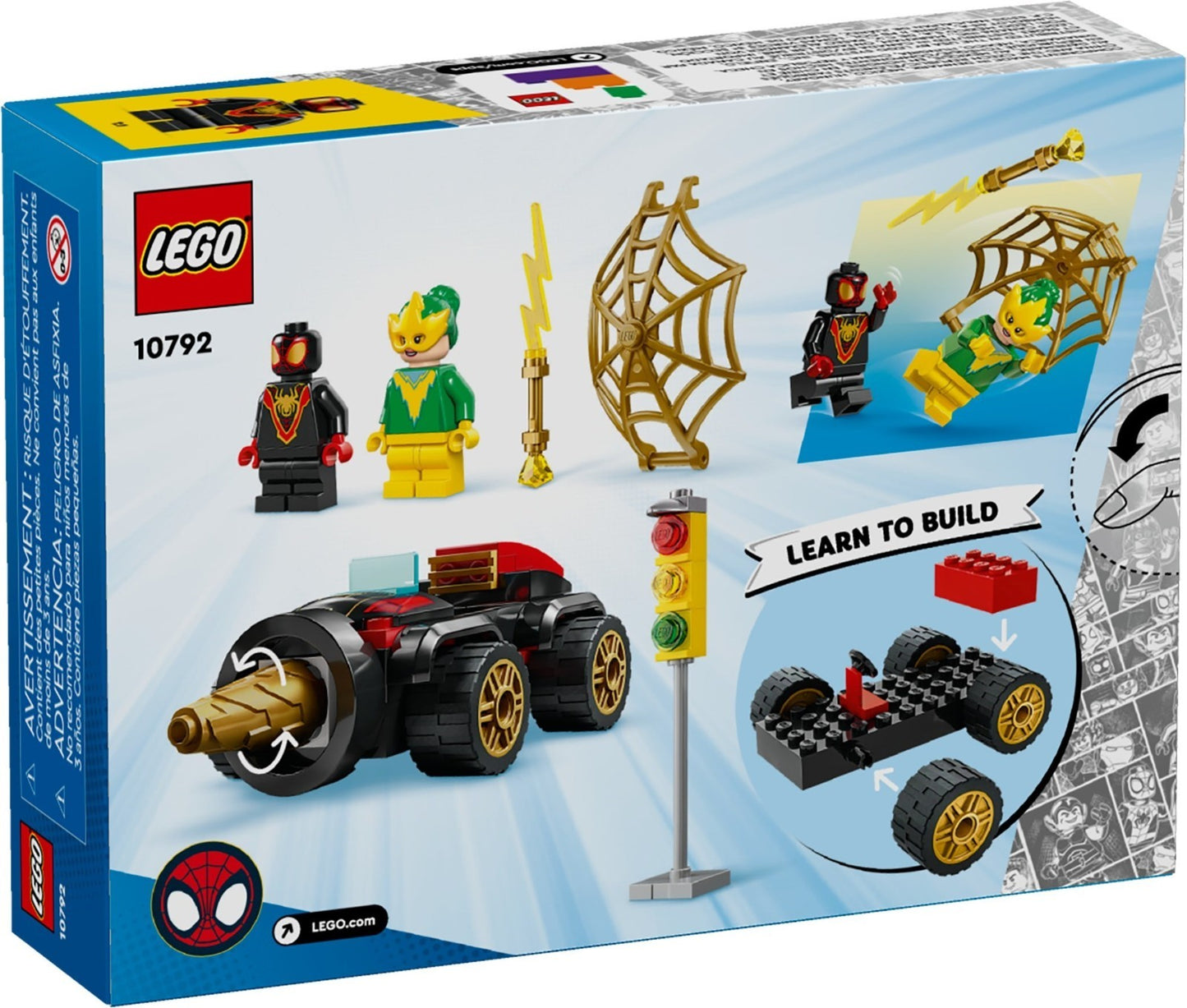 LEGO Marvel 10792 Drill Spinner Vehicle Miles Morales Electro