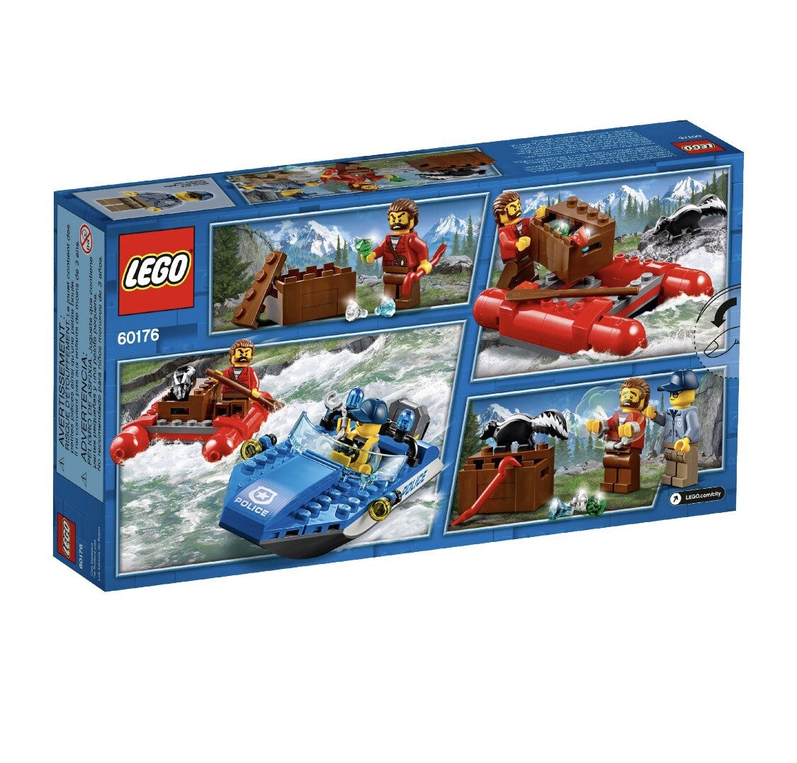 Lego City 60176 Wild River Escape With Skunk Mini Figure And Police Boat retired