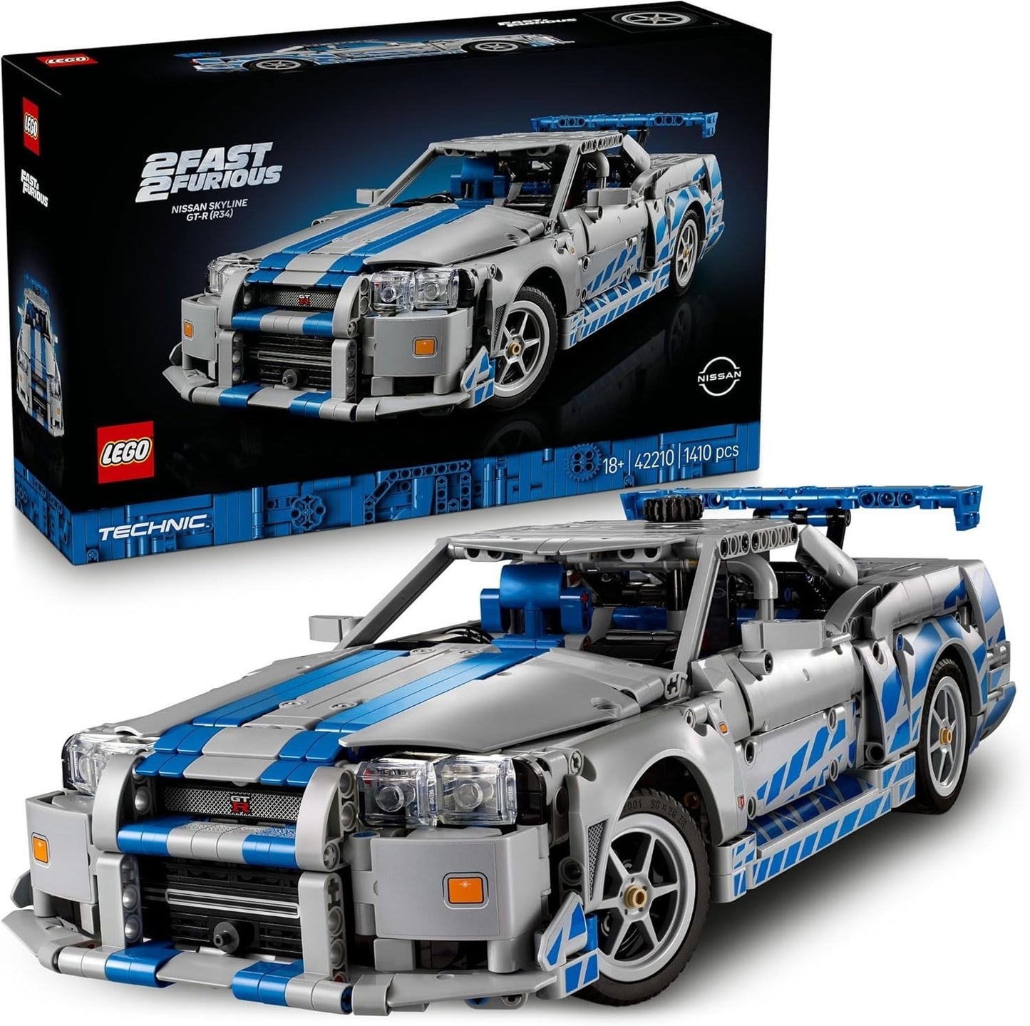 LEGO Technic™ 2 Fast 2 Furious Nissan Skyline GT-R (R34) Car 42210