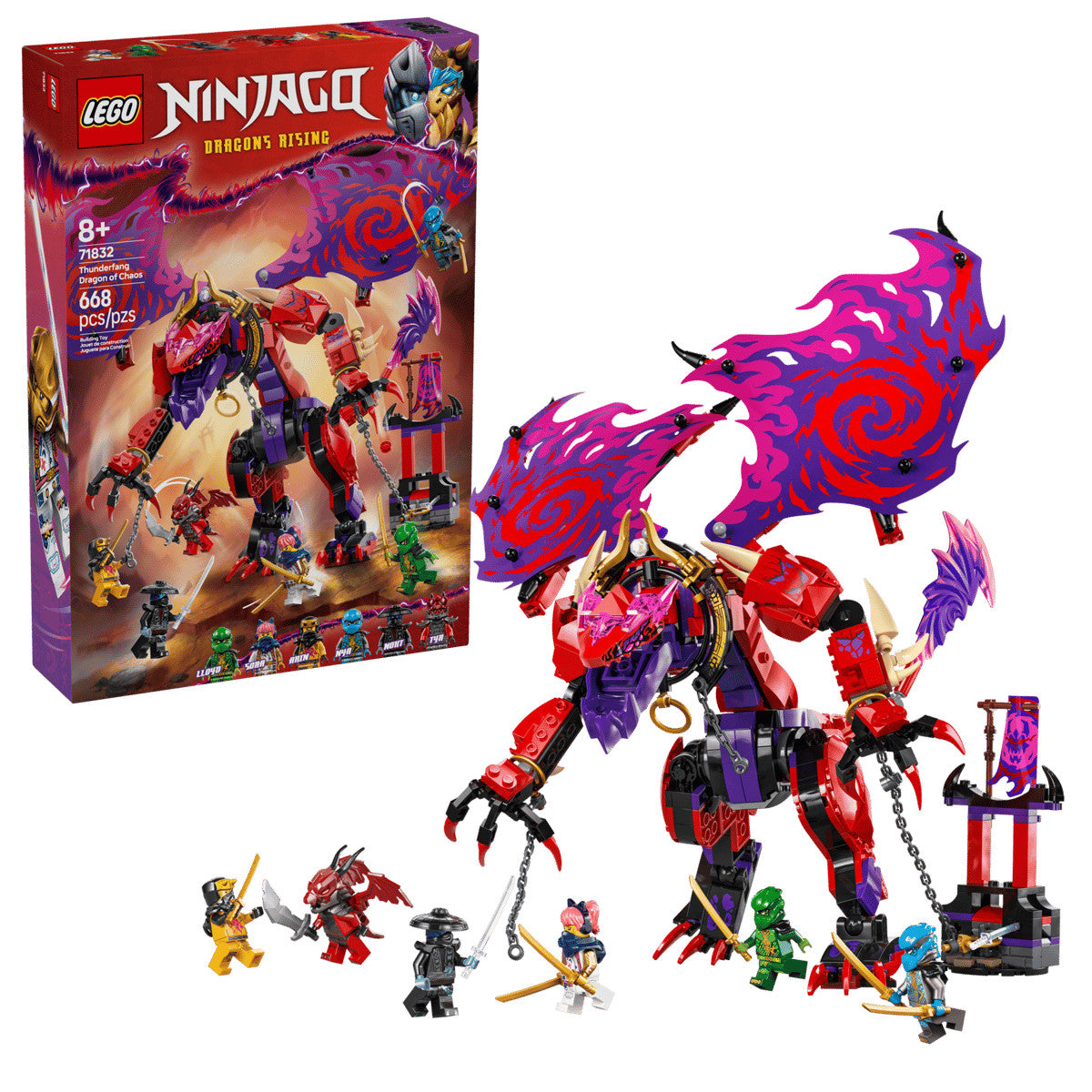 LEGO 71832 NINJAGO Thunderfang Dragon of Chaos