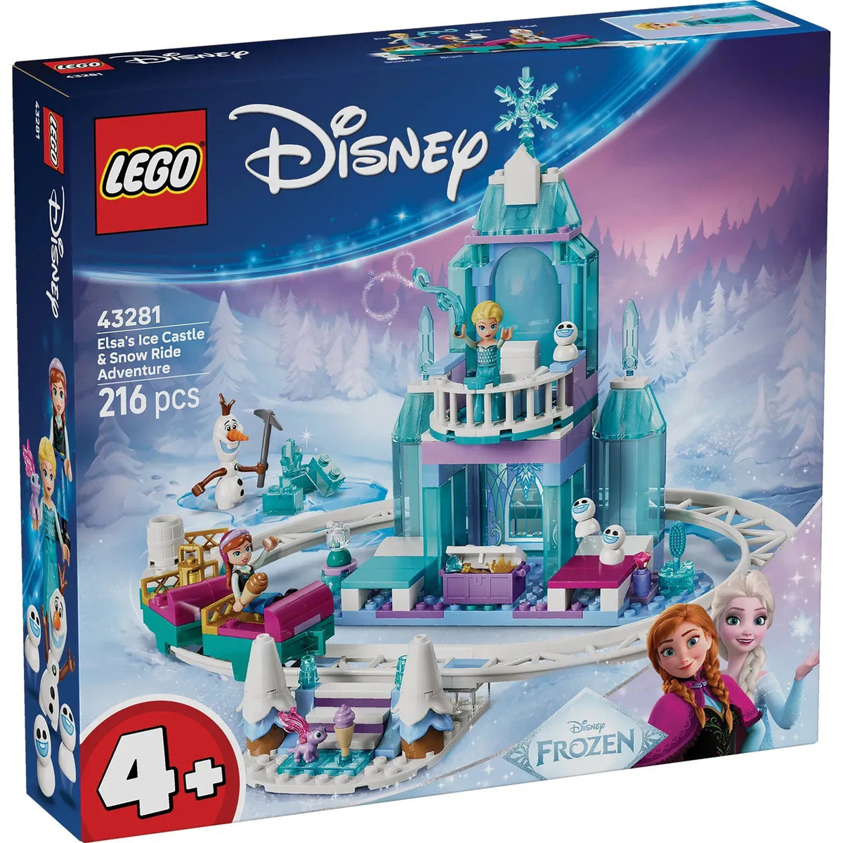 LEGO Disney Frozen Elsa's Ice Castle & Snow Ride Adventure 43281