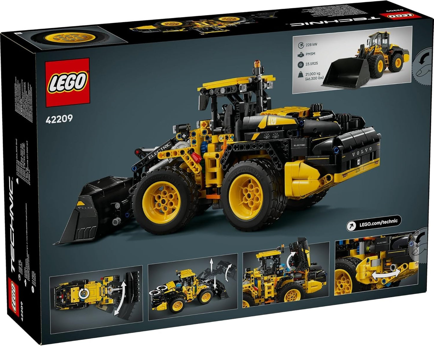 LEGO® Technic™ Volvo L120 Electric Wheel Loader 42209