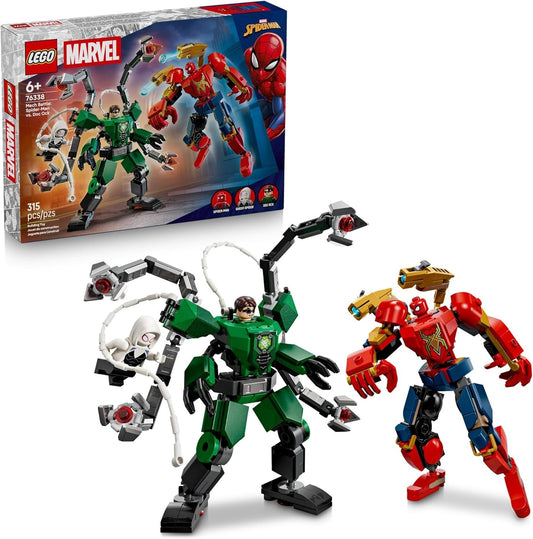 LEGO Marvel Mech Battle Spider Man vs Doc Ock Set 76338