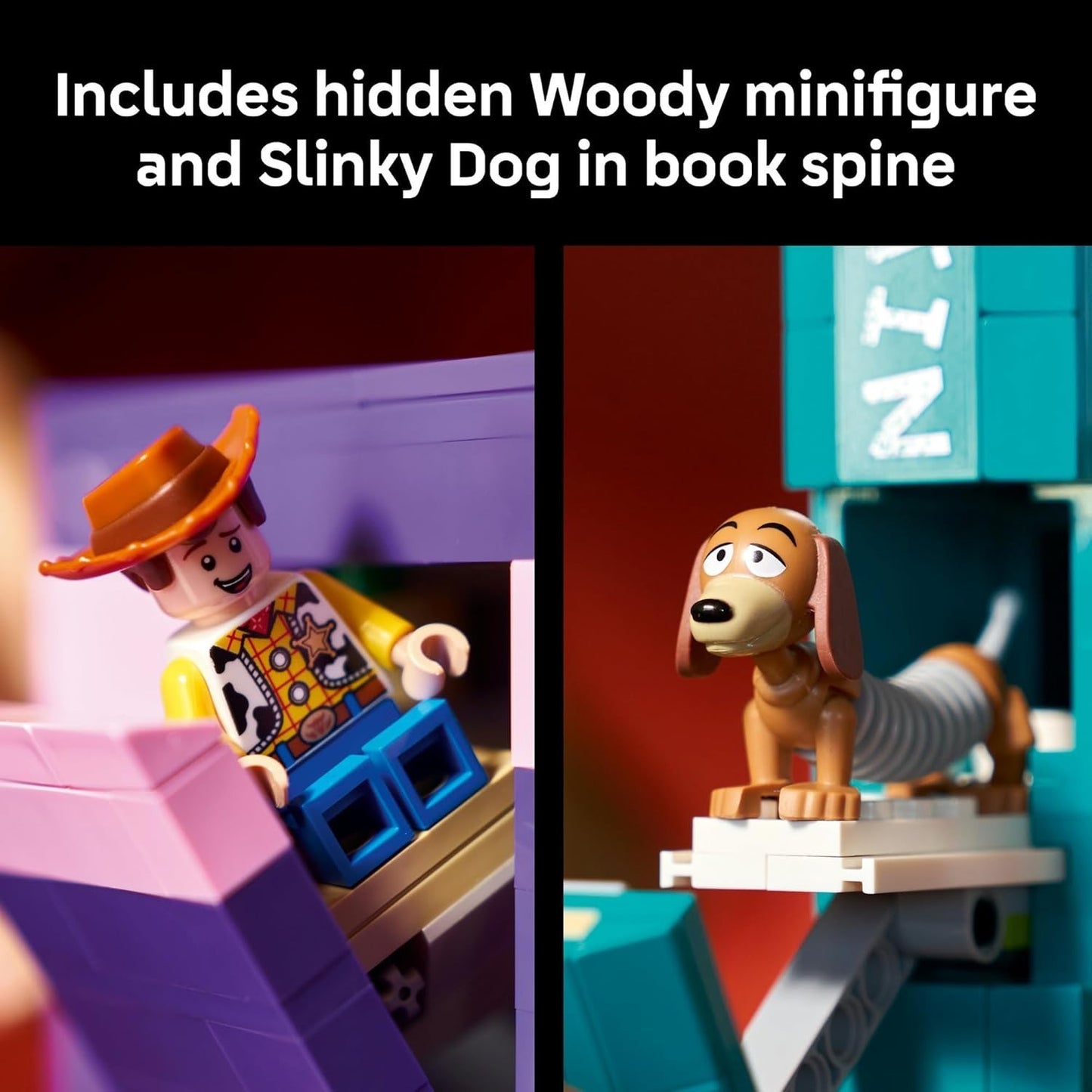 LEGO® ǀ Disney and Pixar Toy Story Slinky Dog Bookends 43301 Cute Dachshund
