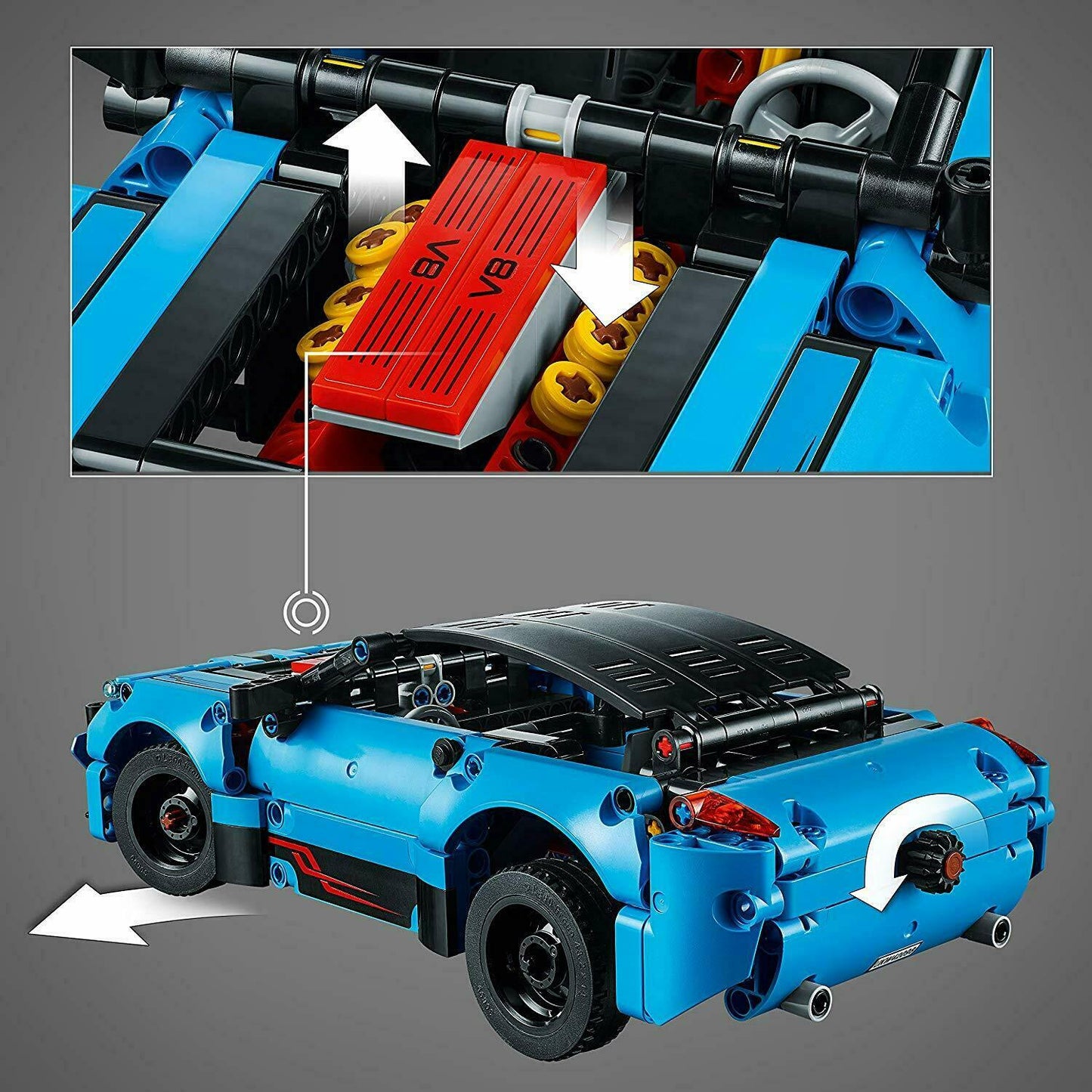 LEGO 42098 Technic Car Transporter Tow Truck Race #1
