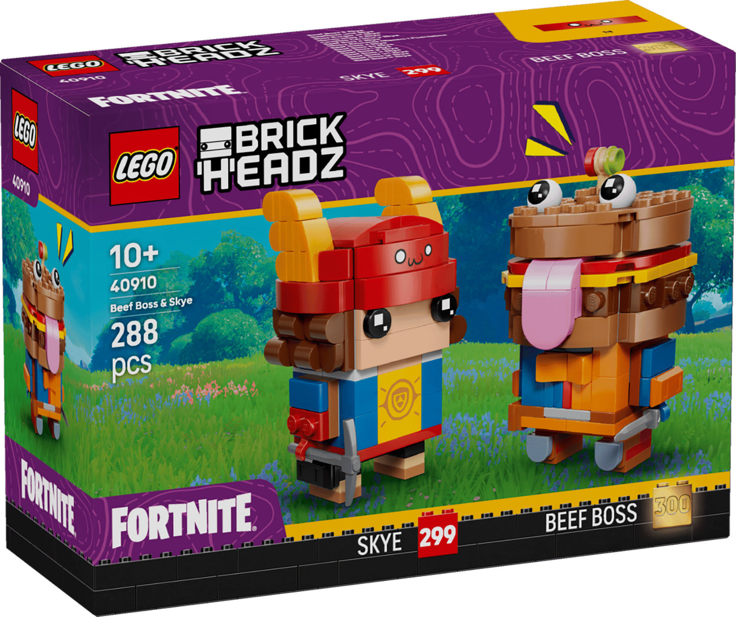 LEGO Fortnite BrickHeadz 40910 Beef Boss & Skye Figures