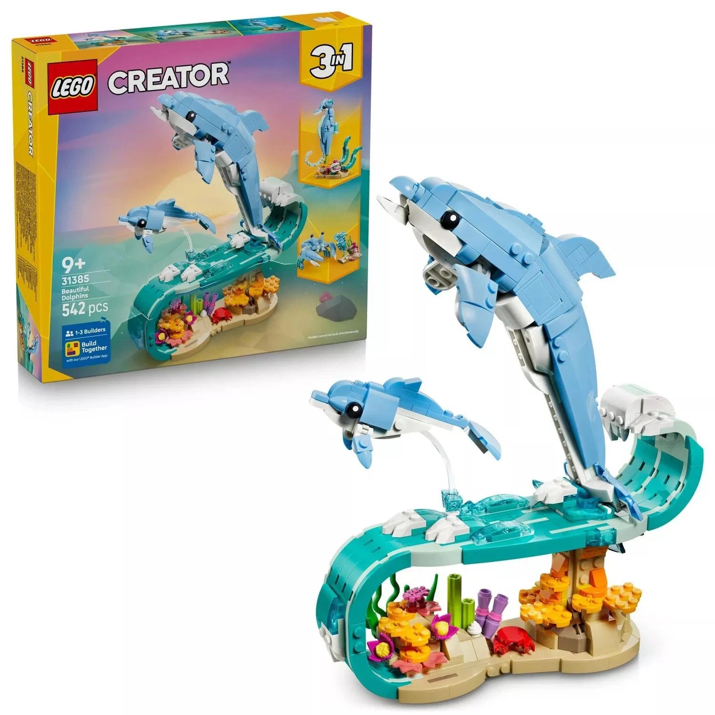 LEGO Creator: Sea Animals: Beautiful Dolphins 31385