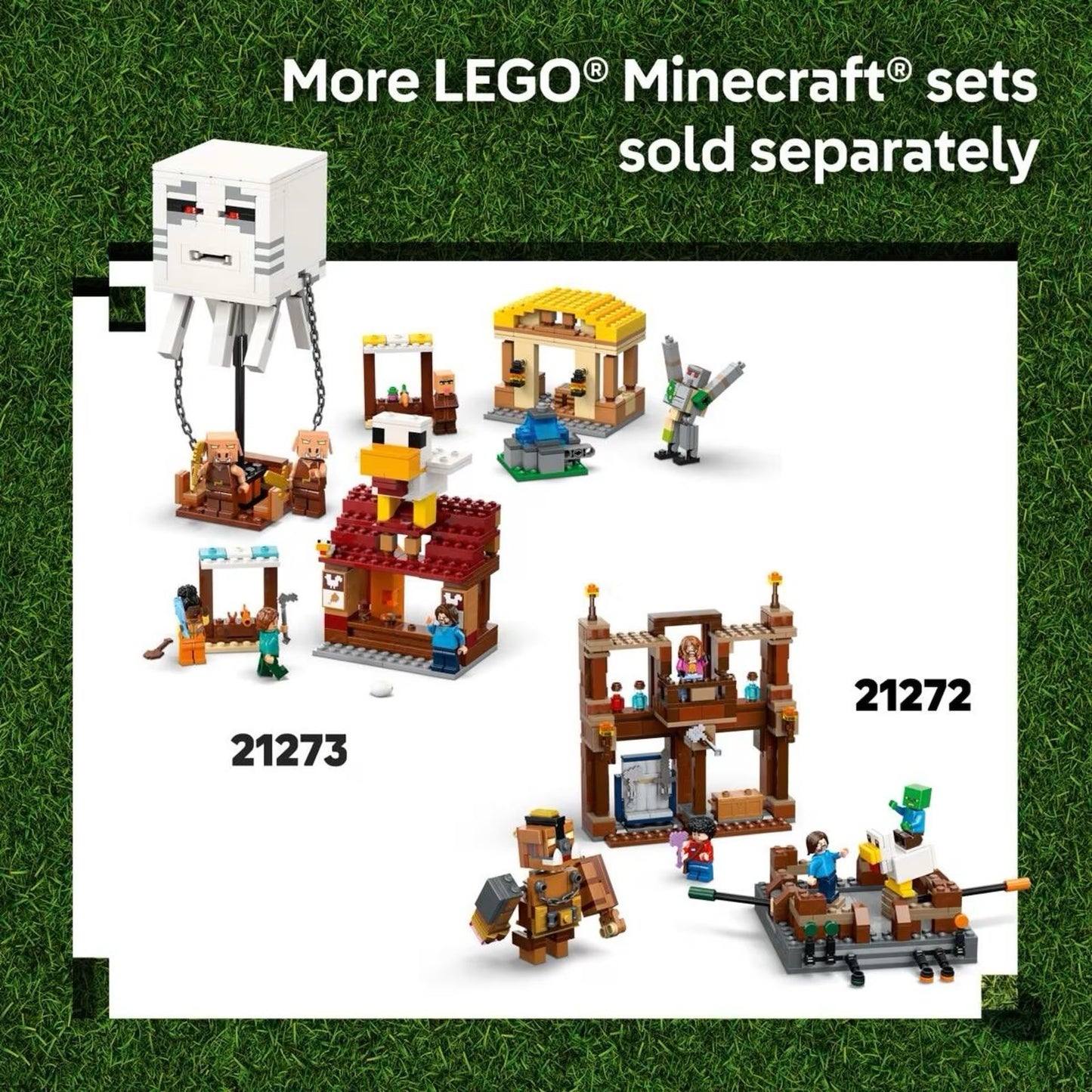 LEGO Minecraft The Ghast Balloon Village Attack 21273