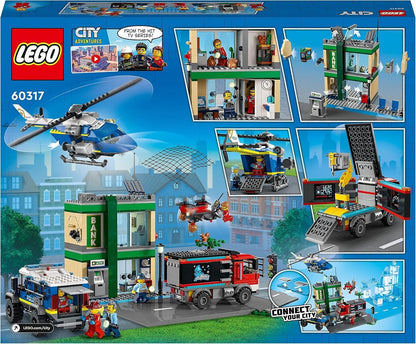 Lego City  60317 Police Chase at The Bank with Helicopter