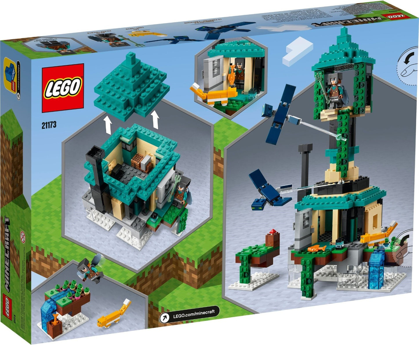 LEGO Minecraft 21173 Minifig-scale The Sky Tower