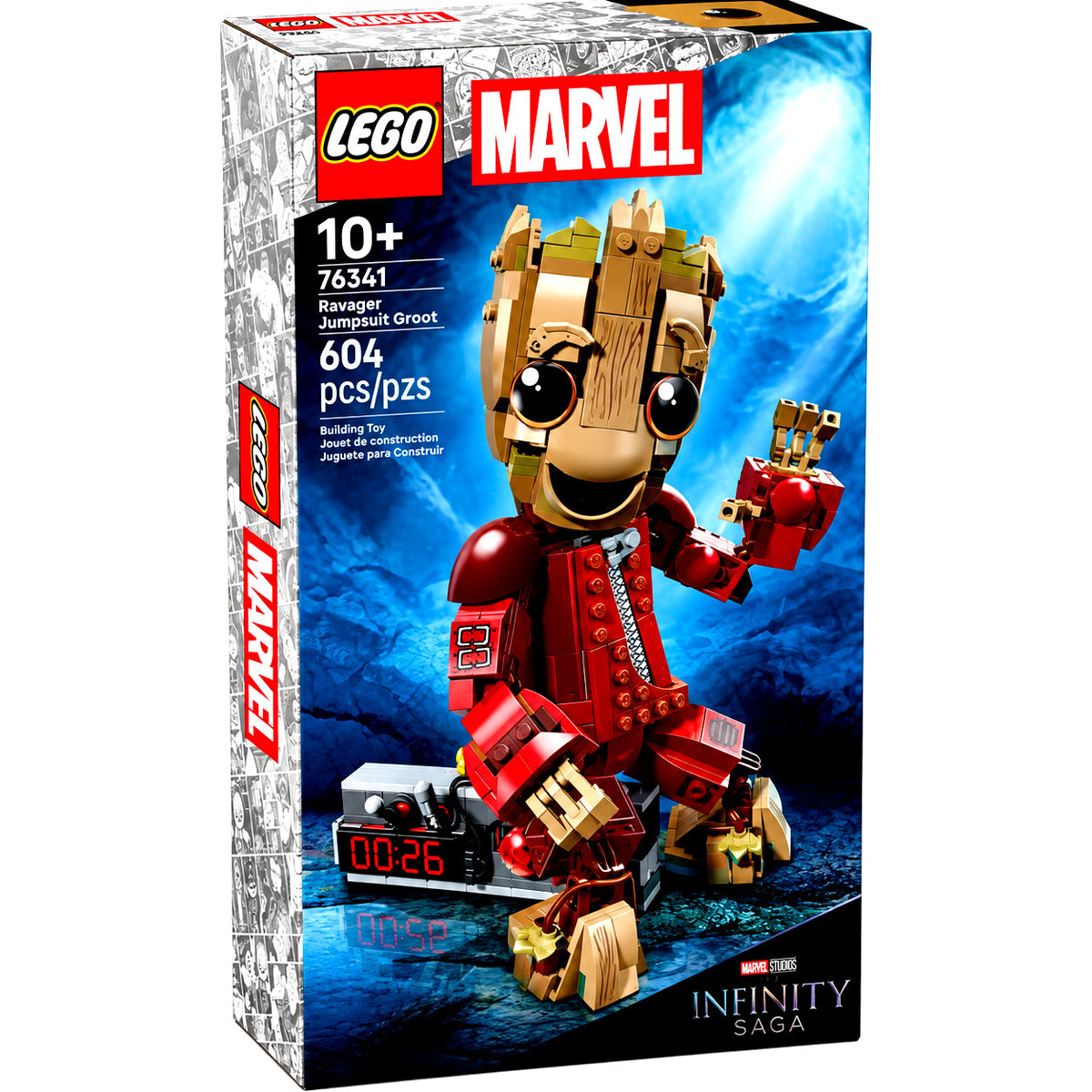 LEGO Marvel Ravager Jumpsuit Groot 76341 604 Pieces Infinity Saga NEW IN BOX