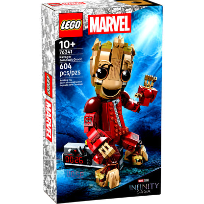LEGO Marvel Ravager Jumpsuit Groot 76341 604 Pieces Infinity Saga NEW IN BOX