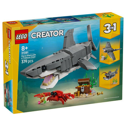 LEGO Creator 3-in-1: Fierce Shark with a Treasure Chest (31381