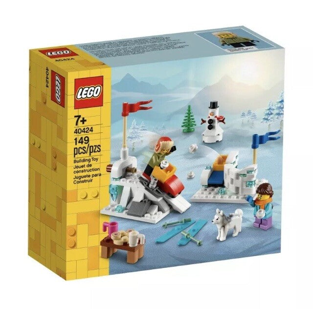 LEGO Winter Snowball Fight Christmas  Snowman Tree Husky Sled 40424