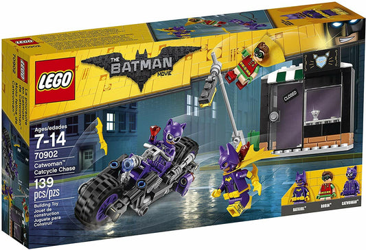LEGO DC Batman Movie CATWOMAN CATCYCLE CHASE Robin  Batgirl 70902