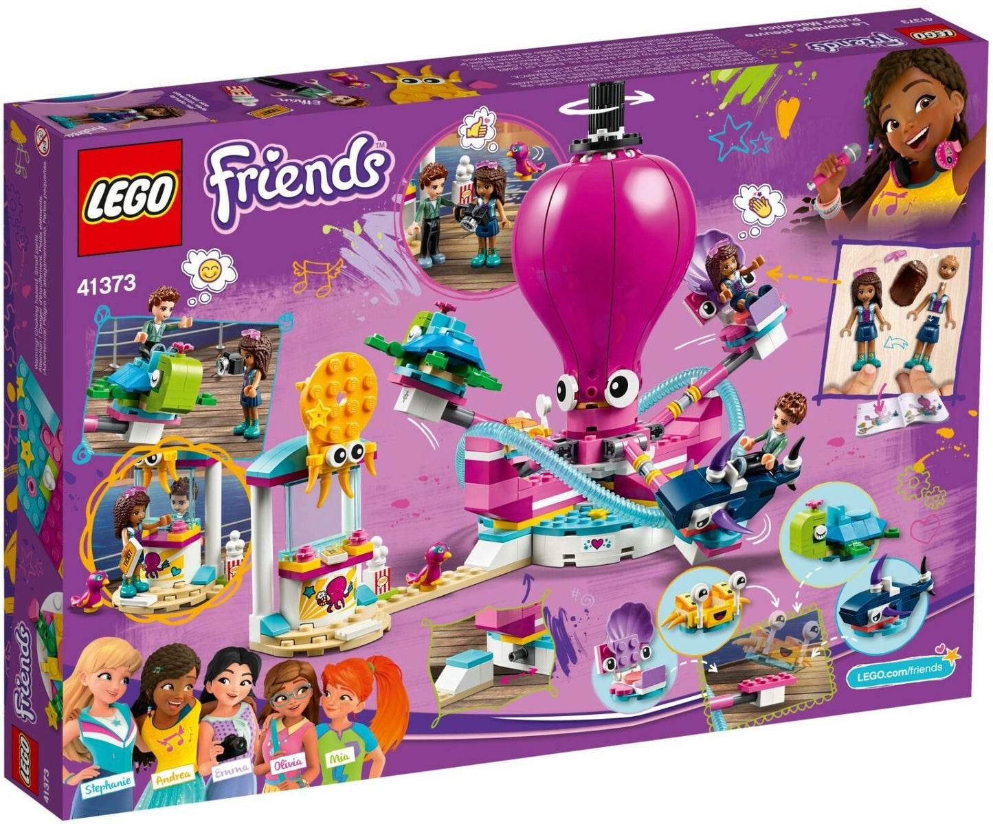 LEGO Friends 41373 Amusement Park Funny Octopus Ride
