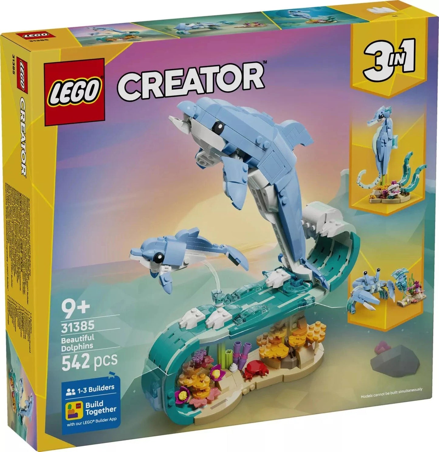 LEGO Creator: Sea Animals: Beautiful Dolphins 31385