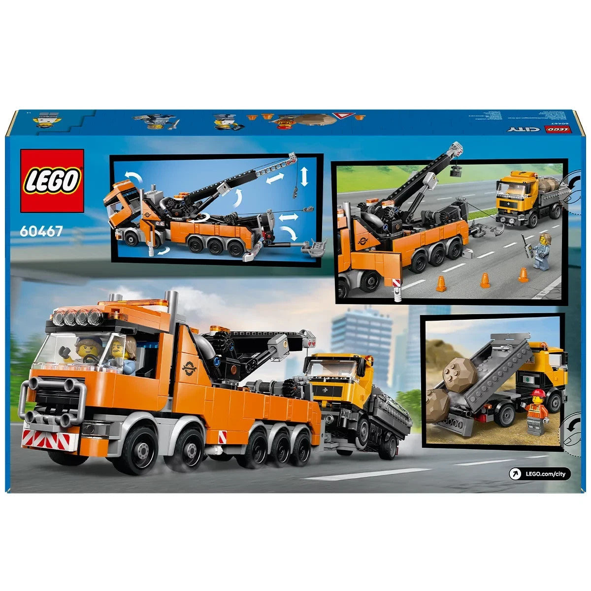 LEGO City Heavy Duty Recovery Tow Truck with Crane 60467