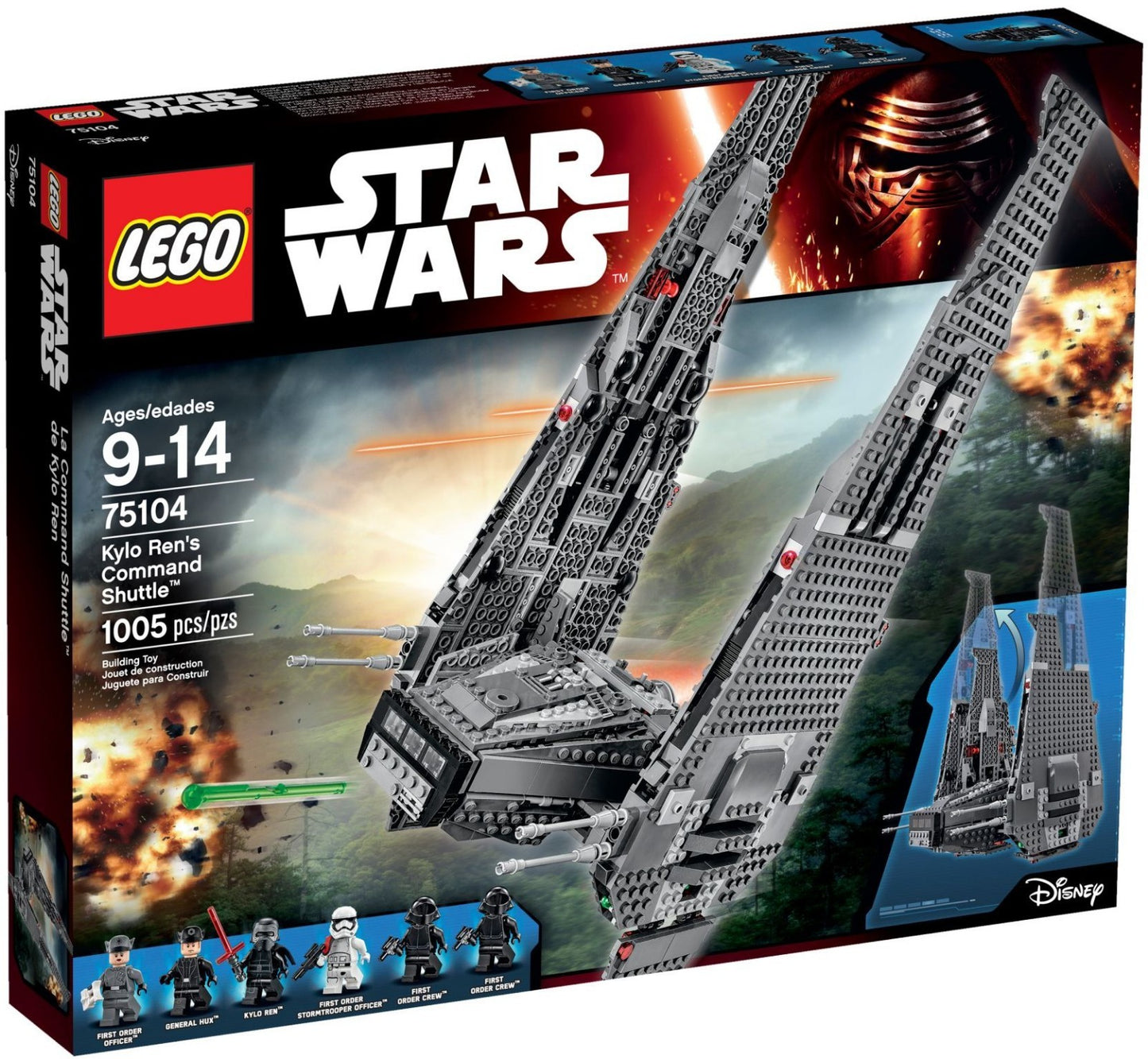 New LEGO Star Wars 75104 Kylo Ren’s Command Shuttle