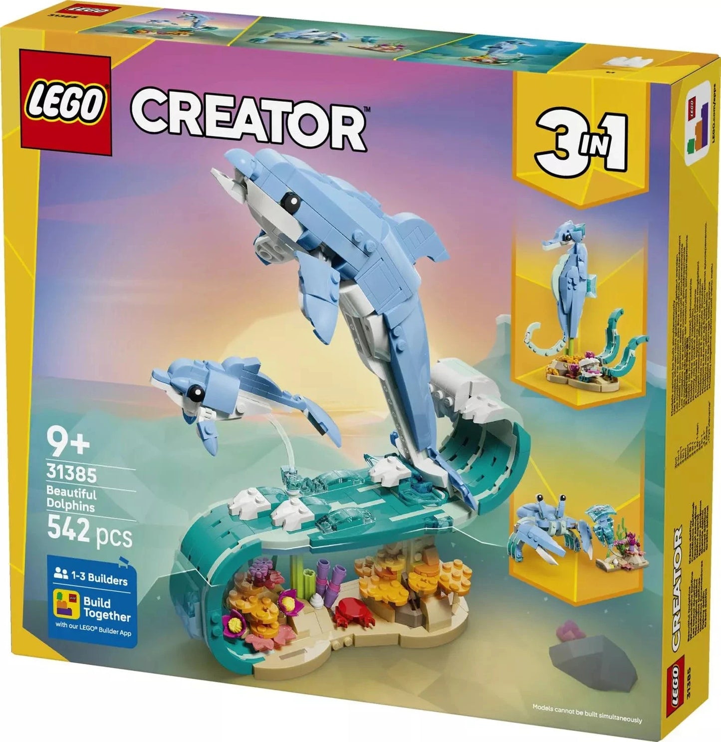 LEGO Creator: Sea Animals: Beautiful Dolphins 31385