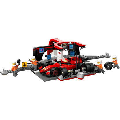 LEGO City F1 Pit Stop & Pit Crew with Ferrari Car 60443