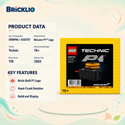 LEGO Technic McLaren P1 Logo GWP 6535737