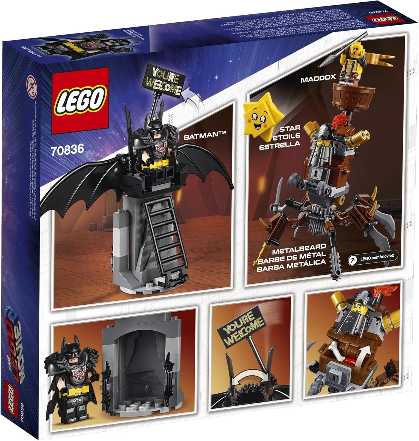 LEGO 70836 Battle-Ready Batman and Metal Beard - THE LEGO MOVIE 2