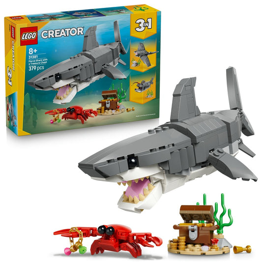 LEGO Creator 3-in-1: Fierce Shark with a Treasure Chest (31381