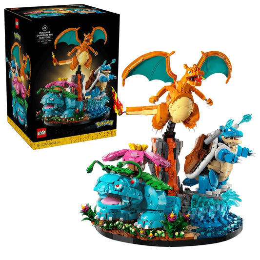 LEGO 72153 Pokemon Venusaur, Charizard and Blastoise