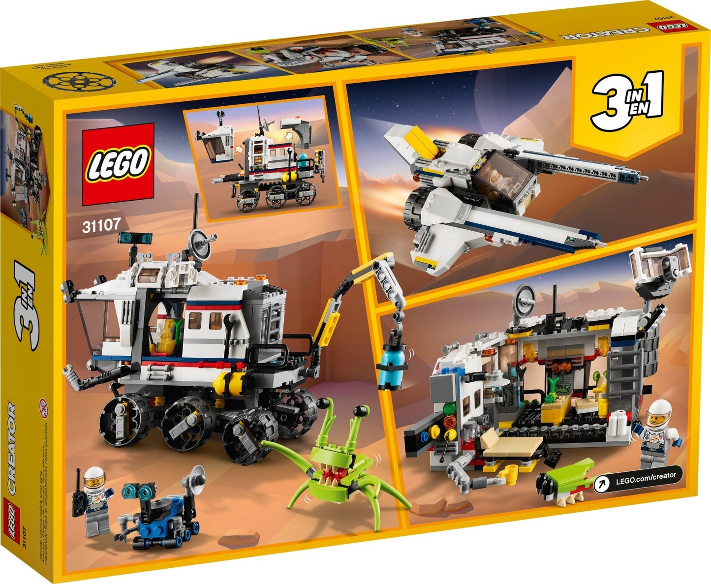 Lego 31107 Creator 3 in 1 Space Rover Explorer