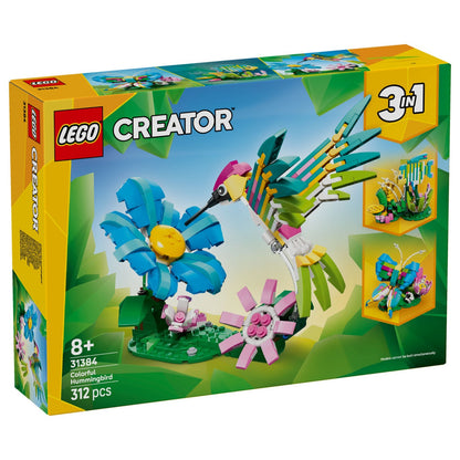 LEGO Creator 3-in-1: Wild Animals: Colourful Hummingbird 31384