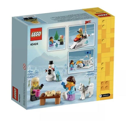 LEGO Winter Snowball Fight Christmas  Snowman Tree Husky Sled 40424