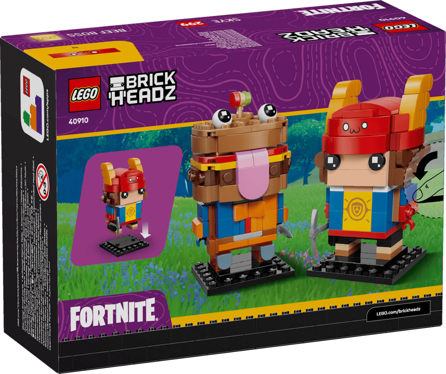 LEGO Fortnite BrickHeadz 40910 Beef Boss & Skye Figures