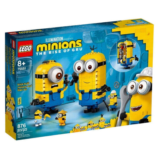 LEGO 75551 Minions: the Rise of Gru: Brick-Built Minions and Their Lair