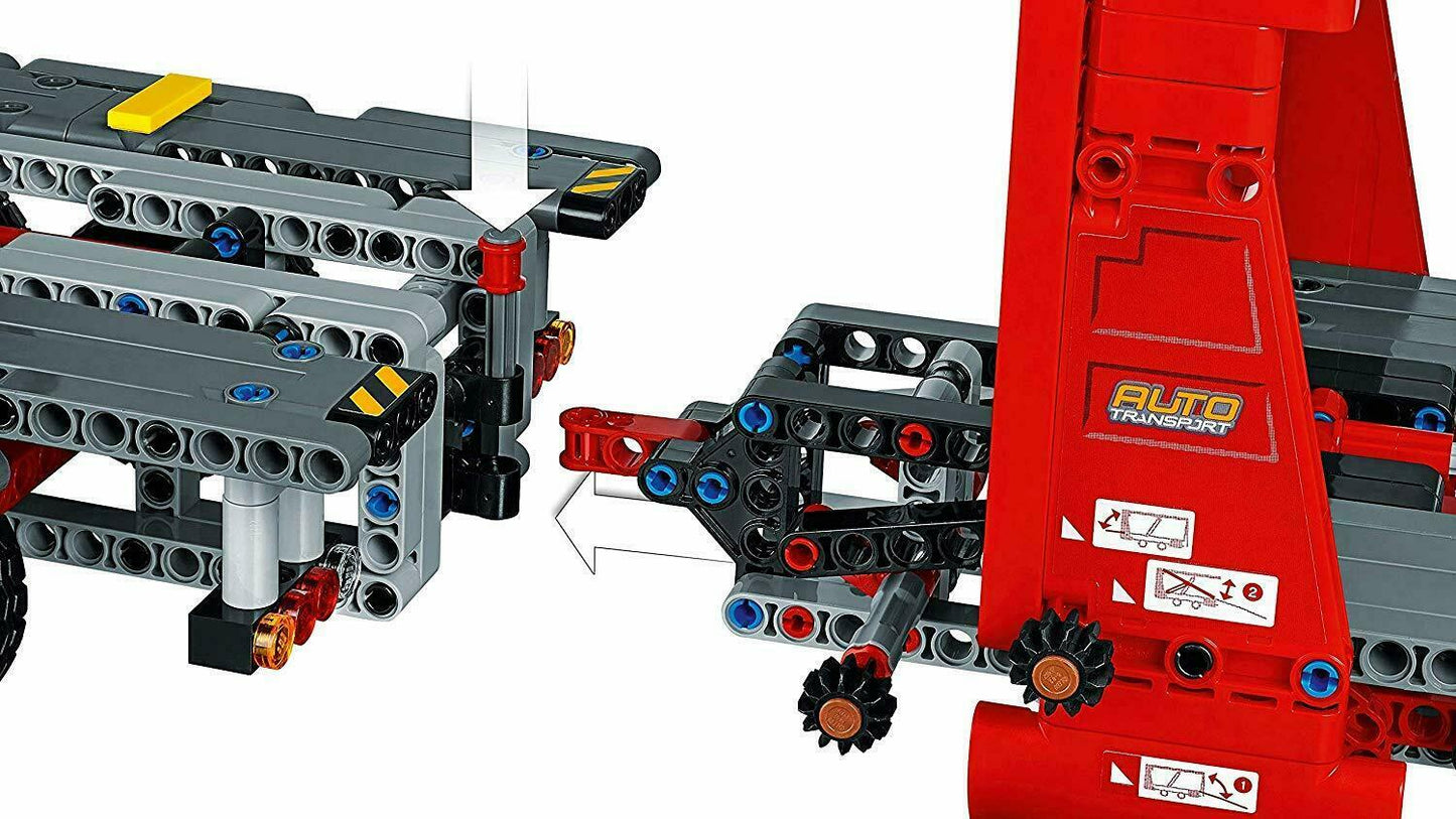 LEGO 42098 Technic Car Transporter Tow Truck Race #1