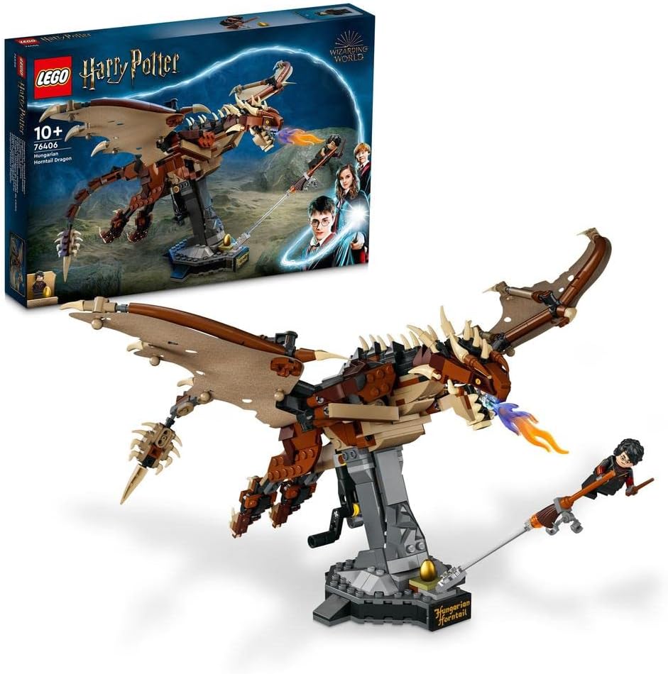 Lego Harry Potter 76406 Hungarian Horntail Species, Toy Blocks