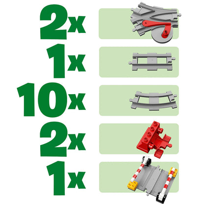 LEGO® DUPLO® Town Train Tracks 10882 Building Toy