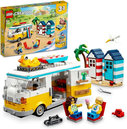 LEGO Creator 31138 Beach Camping Bus Construction Set for Children from 4 Years