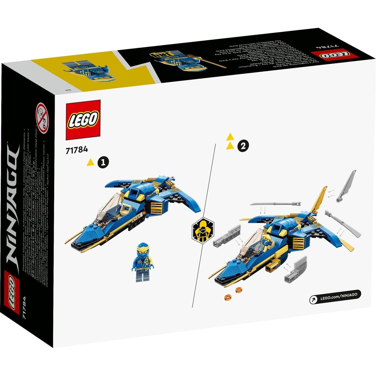 LEGO® NINJAGO® Jay’s Lightning Jet EVO 71784 Building Toy