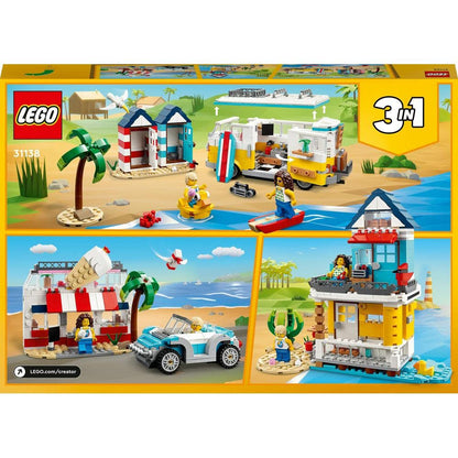 LEGO Creator 31138 Beach Camping Bus Construction Set for Children from 4 Years